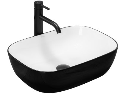 Rea Belinda 47 umyvadlo na desku, BW, REA-U6332