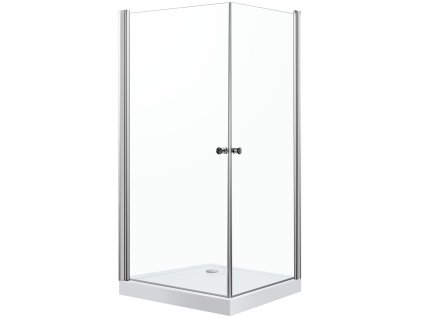 Kerra Madrid čtvercový bezrámový sprchový kout s vaničkou Rozměr koutu: 90x90cm, 1491_90X