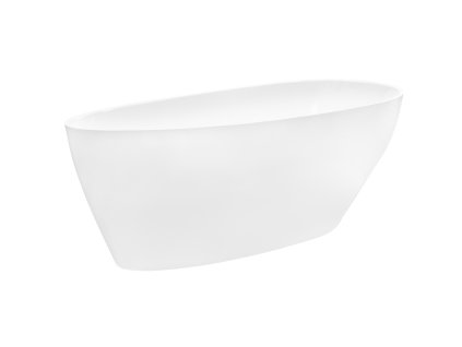 Besco Goya XS White volně stojící vana 140x62, litý mramor, WMD-140-G