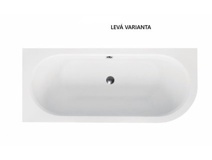 Besco Avita Slim 180x80 akrylátová vana Délka vany: 180cm, Orientace: Levá, WAV-180-NLS