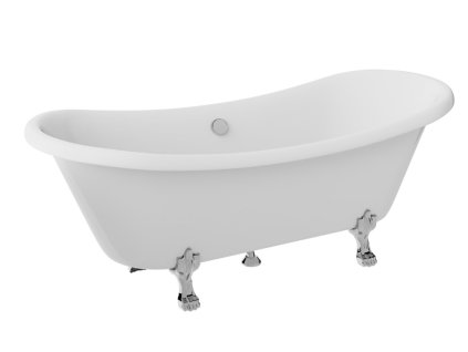 Besco Amelia volně stojící akrylátová vana 190x77, více barev nožiček, WKA-190W-BI