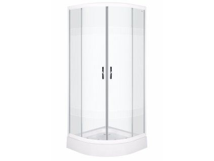 Kerra Xenia čtvrtkruhový sprchový kout s vaničkou Rozměr koutu: 90x90cm, 1959_90X