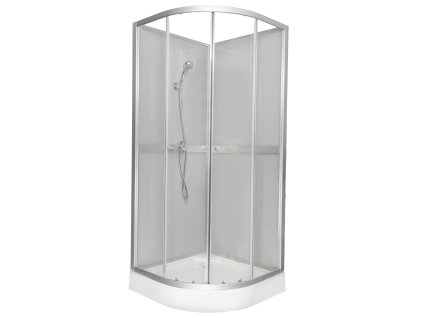 Kerra Classic grey sprchový box s baterií Rozměr koutu: 90x90cm, 1689_90X