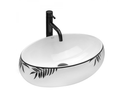 Rea Shila white 49 umyvadlo na desku, REA-U6655