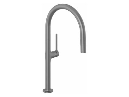 KLUDI REEF dřezová baterie s výsuvnou sprškou, broušený Gunmetal, 50851N275