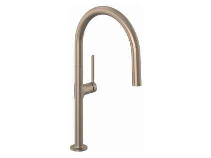 KLUDI REEF dřezová baterie s výsuvnou sprškou, kartáčovaný bronz, 50851N175