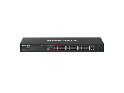 Switch TP-Link Mercusys MS128GP 2x GLAN, 24x GLAN s PoE+, 2x SFP, 295W, 52453543