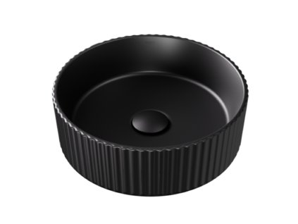 Besco Clea Cera-Line 36 umyvadlo na desku, černá riffle, UNCMR-36-CLC