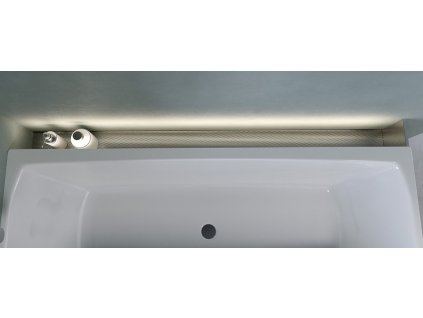 Polysan NIX nerezová vanová kapsa, 170cm, instalace do rohu 72462