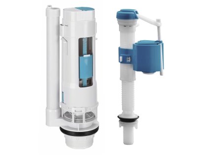 Bruckner Splachovací souprava s DUAL tlačítkem 49mm, spodní napouštění 1/2", chrom 301.425.0