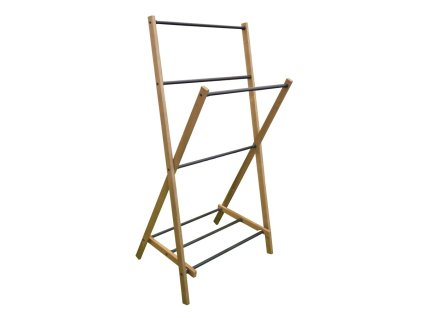 Aqualine WING skládací stojan na ručníky 58x103x35cm, jasan SP854