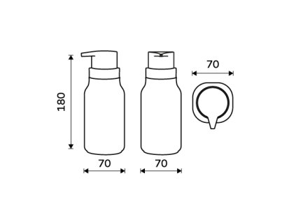 Nimco Dávkovač tekutého mýdla, pumpička plast ENC 31X-26-90