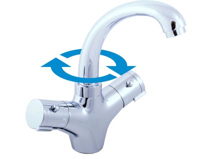 TERMOSTATICKÁ - Umyvadlová baterie bez výpusti, Chrom TRM26.0, RAV Slezák