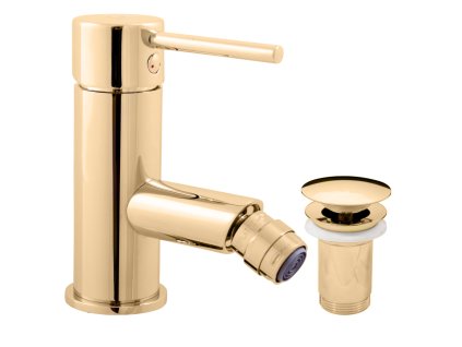 SEINA - Bidetová baterie s výpustí, Zlatá - lesklá SE945.0KZ, RAV Slezák