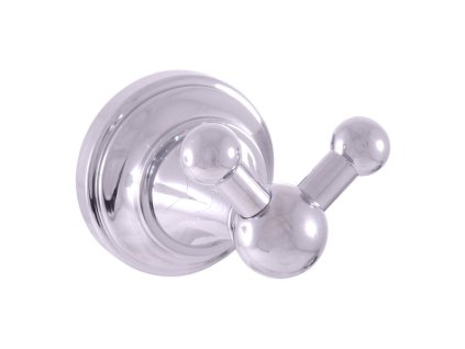 MORAVA RETRO - Koupelnový doplněk Věšáček dvojitý, Chrom MKA0102, RAV Slezák