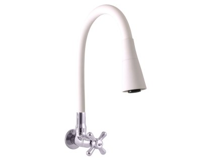 baterie s flexibilním ramínkem na jednu vodu, Bílá/Chrom MK192/13CB, RAV Slezák