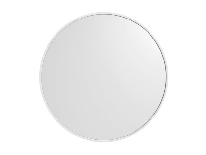 Sapho NOTION SLIM kulaté zrcadlo v rámu ø 60cm, bílá mat NT600W