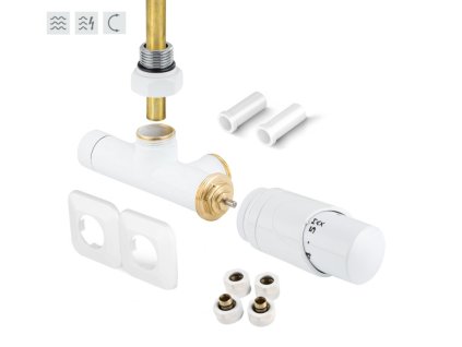 HOPA ONE-SADA, universální jednobodový ventil s plastovou rozetou Barva - Bílá RDONESADAPRW