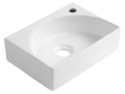 Aqualine RUBIC keramické umývátko 34x25cm, bílá NP452