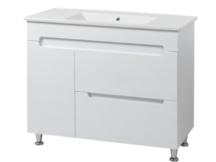 Lavedo Marco Thin 100 koupelnová skříňka s umyvadlem a s košem, MARCO-100-THIN-K