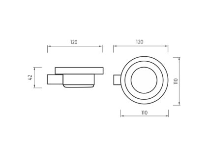 Nimco Černá mýdlenka BRC 11059W-90