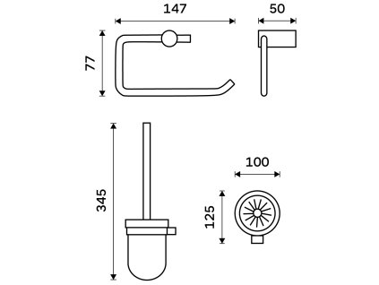 Nimco Sada k WC BRC set-94WN-90
