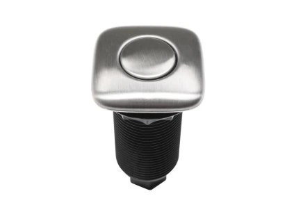 EcoMaster Samostatné pneutlačítko hranaté  Matný nerez, 8596220003003