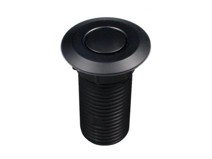 EcoMaster Samostatné pneutlačítko kulaté Matné černé, 8596220012296