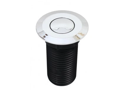 EcoMaster Samostatné pneutlačítko kulaté Lesklý chrom, 8596220000101