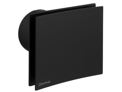 Sapho EIRA koupelnový ventilátor axiální, 15W, potrubí 100mm, černá EI101B