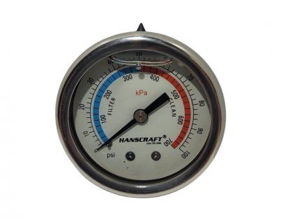 Hanscraft Manometr filtrace (glycerin)- 100 PSI - TOP 304194
