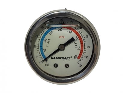 Hanscraft Manometr filtrace (glycerin)- 60 PSI - TOP 304193