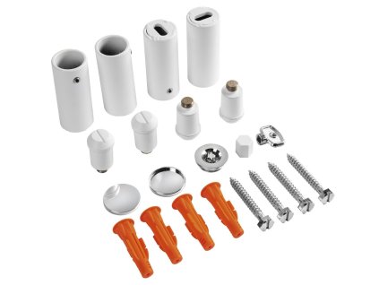 Sapho Montážní sada pro radiátor, bílá mat NDMIW