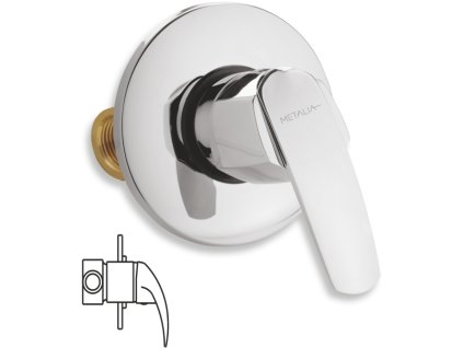Novaservis Sprchová baterie podomítková Metalia 56 chrom 56050,0