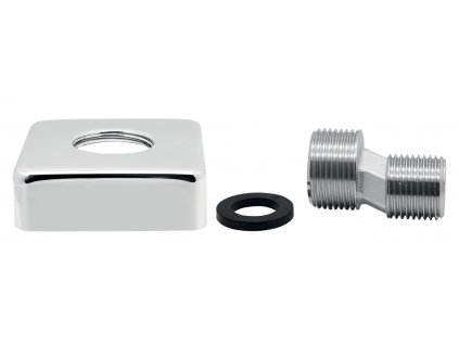 Novaservis Připojení nástěnné baterie, hranatá rozeta, chrom 150EDGE,0