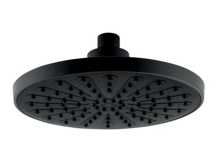 Novaservis Pevná hlavová sprcha, průměr 200 mm, černá RUP/200,5
