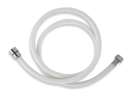 Novaservis Plastová hadice 150 cm bílá-chrom PVC/155,1