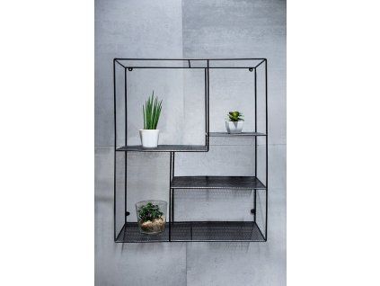 nastenna dratena policka 50x60x20 cm cerna barva