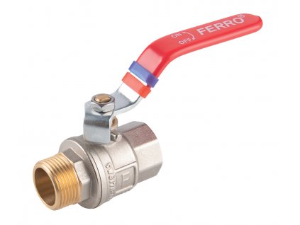 Novaservis Kulový plnoprůtočný kohout, páka ŠM 3/8" KFP101