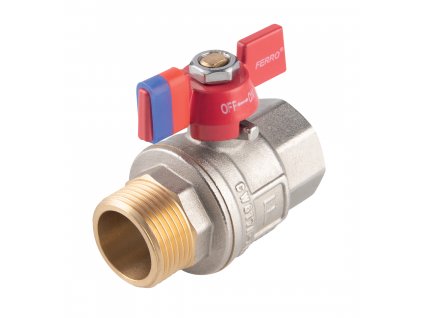 Novaservis Kulový plnoprůtočný kohout, motýlek ŠM 5/4" KFPM41