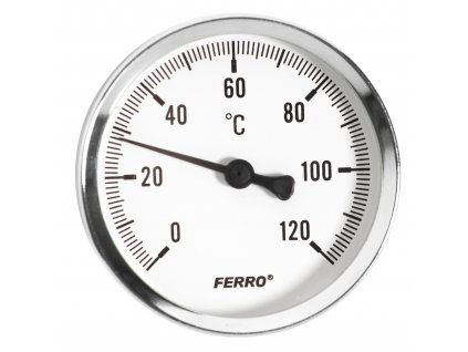 Novaservis Teploměr 100mm 1/2"AXIALNÍ 0-120°C T100120A