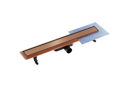odtokovy zlab virgo duo copper s rostem 2v1