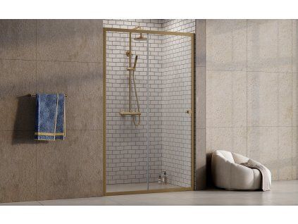 sprchove dvere duo slide gold