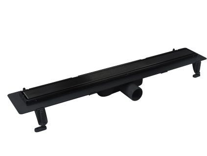odtokovy zlab virgo basic duo black s rostem 2v1