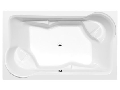 Polysan DUO obdélníková vana s konstrukcí 200x120x45cm, bílá 16211