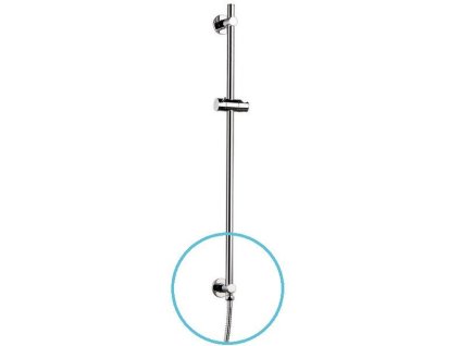 Sapho Sprchová tyč s vývodem vody, posuvný držák, kulatá, 720mm, chrom 1202-08