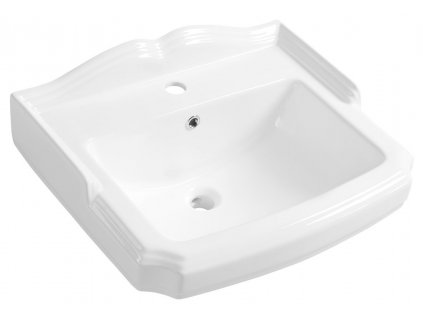 Aqualine ANTIK keramické umyvadlo, 58x47 cm, bílá AK102