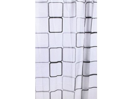 Aqualine Sprchový závěs 180x180cm, vinyl, čtvercový vzor ZV013
