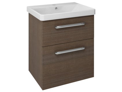 Sapho THEIA umyvadlová skříňka 56,4x70x44,2cm, 2xzásuvka, borovice rustik TH060-1616