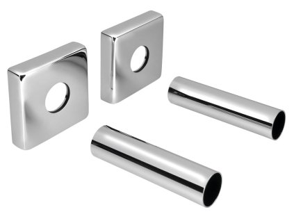 Sapho Set krycích rozet hranatých, chrom CP811